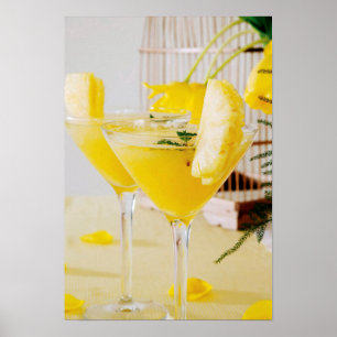Ananas- und Ingwer-Fresca-Cocktail Poster