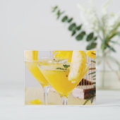 Ananas- und Ingwer-Fresca-Cocktail Postkarte (Stehend Vorderseite)