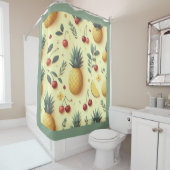 Ananas und Kirschen Duschvorhang (Beispiel)