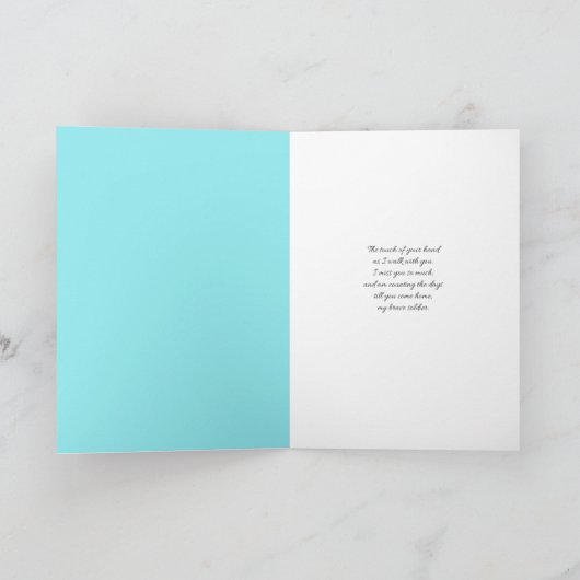 Ananas und Obst Vermisst Sie Soldat Karte (Innenseite)