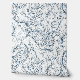 Ananas und Paisley Tapete