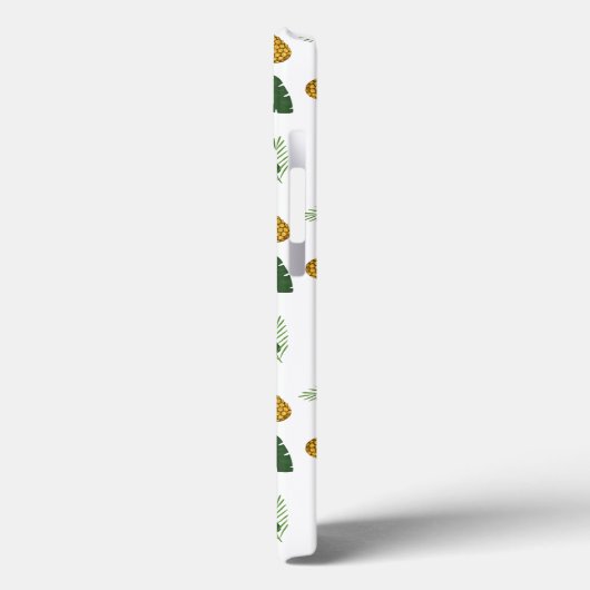 Ananas- und Palmblättrige Blätter Case-Mate iPhone Hülle (Rückseite / Links)