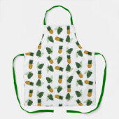 Ananas- und Palmblättrige Blätter Schürze (Vorderseite)