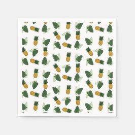 Ananas- und Palmblättrige Blätter Serviette