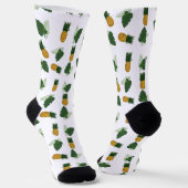 Ananas- und Palmblättrige Blätter Socken (Gewinkelt)
