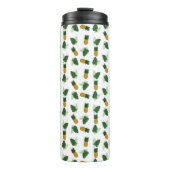 Ananas- und Palmblättrige Blätter Thermosbecher (Vorderseite)