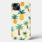 Ananas- und Palmenmuster-Design ipone-Hüllen Case-Mate iPhone Hülle (Rückseite)