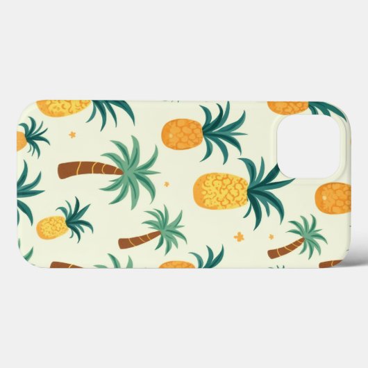 Ananas- und Palmenmuster-Design ipone-Hüllen Case-Mate iPhone Hülle (Rückseite (Horizontal))
