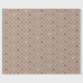 Ananas und Pflaume, Zuckerpflaume Geschenkpapier (Flach)