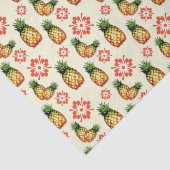 Ananas und Rote Blütenblätter Seidenpapier (Detail)