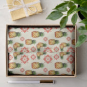 Ananas und Rote Blütenblätter Seidenpapier (Geschenk)