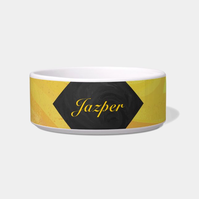 Ananas und Schwarzes Monogramm Napf (Vorderseite)