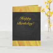 Ananas und Schwarzes Party Karte (Gelbe Blume)