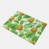 Ananas und tropische Blätter Fußmatte (Schrägansicht)