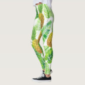Ananas und tropische Blätter Leggings (Links)