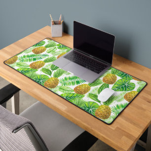 Ananas und tropische Blätter Schreibtischunterlage