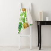 Ananas und tropische Blätter Sherpadecke (Beispiel)