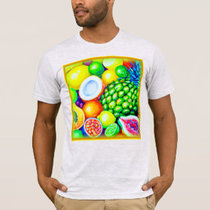 Ananas und tropische Früchte. Jetzt kaufen T-Shirt
