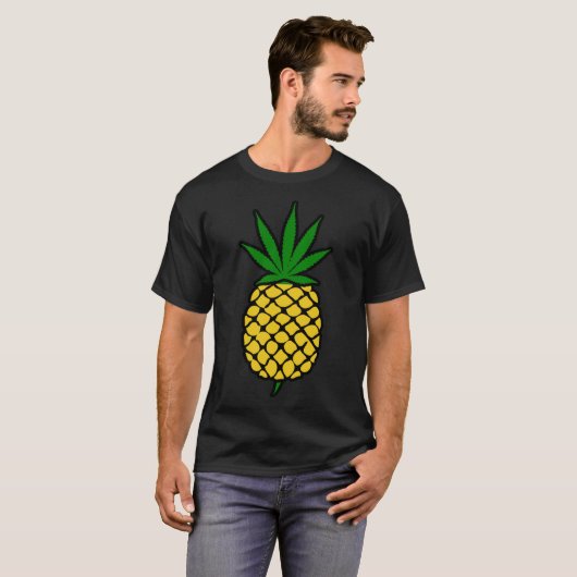 Ananas-Unkrautleder (Faltenbein) Shirt Classic T-S (Vorne ganz)