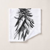 Ananas Upside Down #1 Badhandtuch Set (Waschlappen)