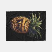 Ananas-Vampir-Aufkleber Fleecedecke (Vorderseite (Horizontal))