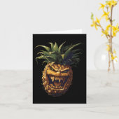 Ananas-Vampir-Aufkleber Karte (Gelbe Blume)