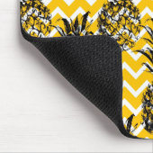 Ananas verläuft | Monogramm im Zickzack Mousepad (Ecke)