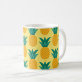 Ananas Vintag: Fruchtbares Muster Delight. Kaffeetasse (VorderseiteRechts)