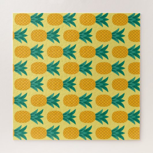 Ananas Vintag: Fruchtbares Muster Delight. Puzzle (Horizontal)