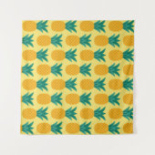 Ananas Vintag: Fruchtbares Muster Delight. Wandteppich (Vorderseite (Horizontal))