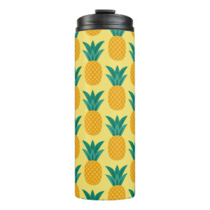 Ananas Vintage: Fruchtbares Mustervergnügen. Thermosbecher