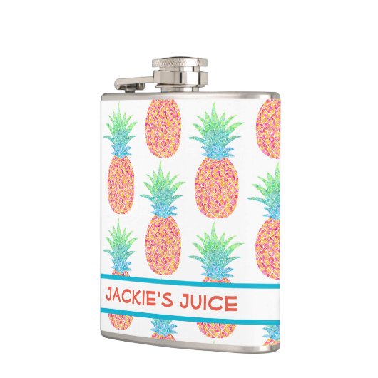 Ananas Vinyl Wrapped Flask Flachmann (Links)