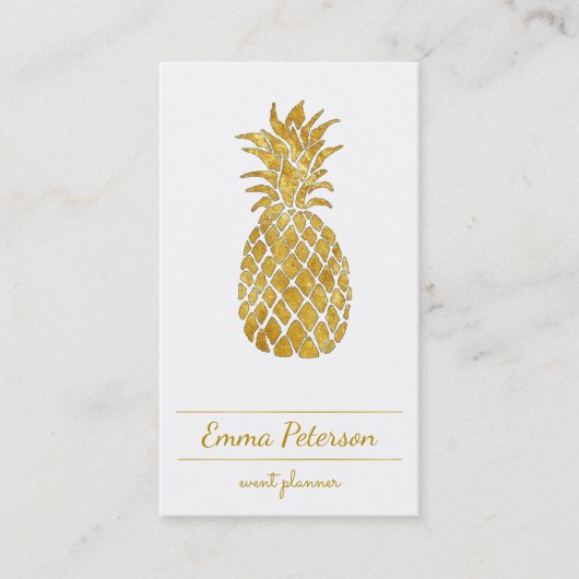 Ananas Visitenkarte (Vorderseite)