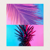 Ananas Visitenkarten (Außenseite Aufgefaltet)