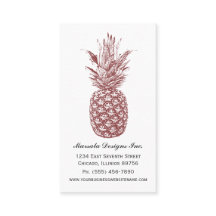 Ananas-Visitenkarten
