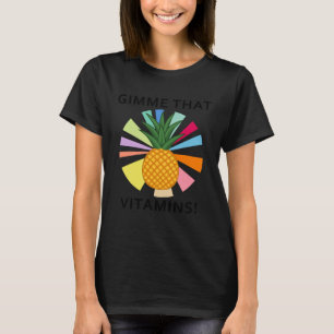 Ananas Vitamine gesunde Lebensmittel Sommer Obst T-Shirt