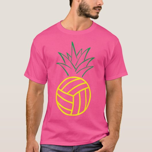 Ananas Volleyball Funny T-Shirt (Vorderseite)