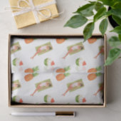 Ananas von Sun (Design 29 Yellow/Orange Series) Seidenpapier (Geschenk)