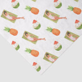 Ananas von Sun (Design 29 Yellow/Orange Series) Seidenpapier (Ausschnitt)