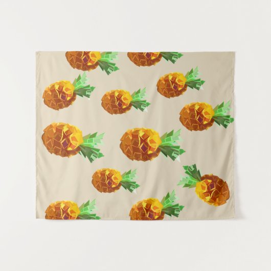 Ananas Wall Tapestes Wandteppich (Vorderseite (Horizontal))