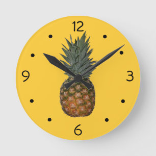 Ananas Wanduhr