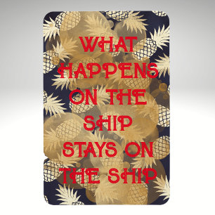 Ananas, was auf dem Schiff bleibe Magnet