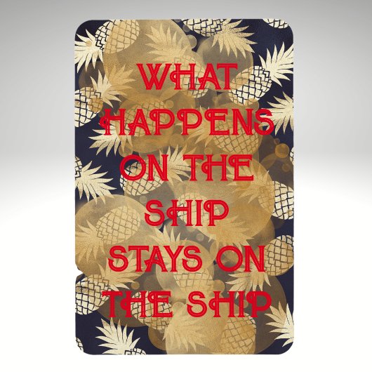 Ananas, was auf dem Schiff bleibe Magnet