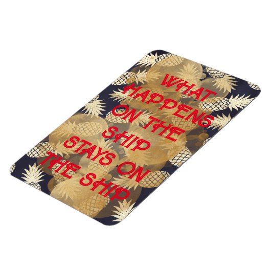 Ananas, was auf dem Schiff bleibe Magnet (Linke Seite)