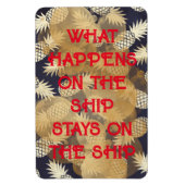 Ananas, was auf dem Schiff bleibe Magnet (Vertikal)