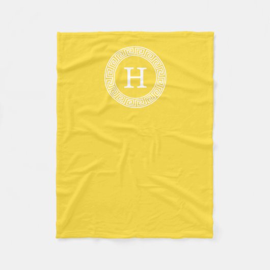 Ananas, was für ein erstes Monogramm des griechisc Fleecedecke (Vorderseite)