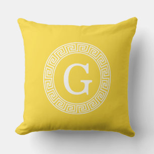Ananas, was für ein erstes Monogramm des griechisc Kissen