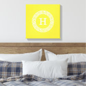 Ananas, was für ein erstes Monogramm des griechisc Leinwanddruck (Insitu (Schlafzimmer))