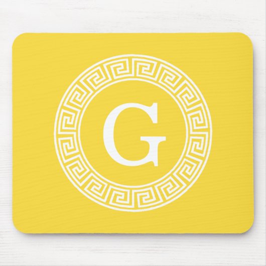 Ananas, was für ein erstes Monogramm des griechisc Mousepad (Vorne)