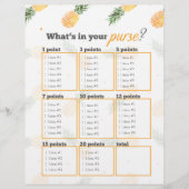 Ananas Was ist in deiner Handtasche? Brautparty-Sp (Vorderseite)